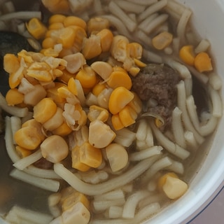 コーンと肉味噌ラーメン